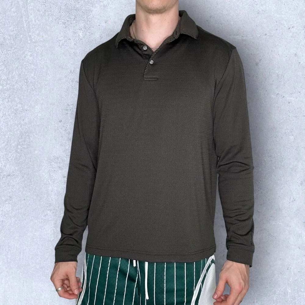PGA Tour golf long sleeve polo shirt - Picture 2 of 7